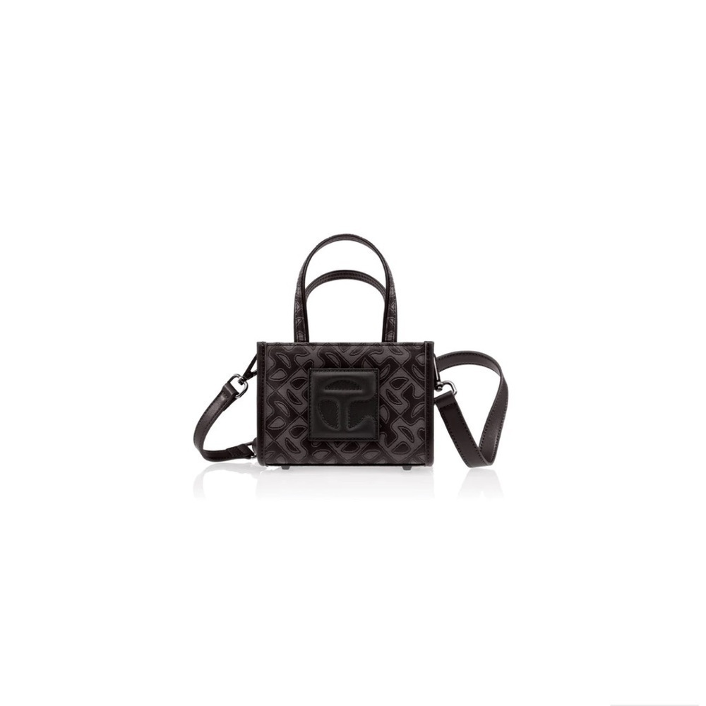 Small Telfar monogram jacquard black